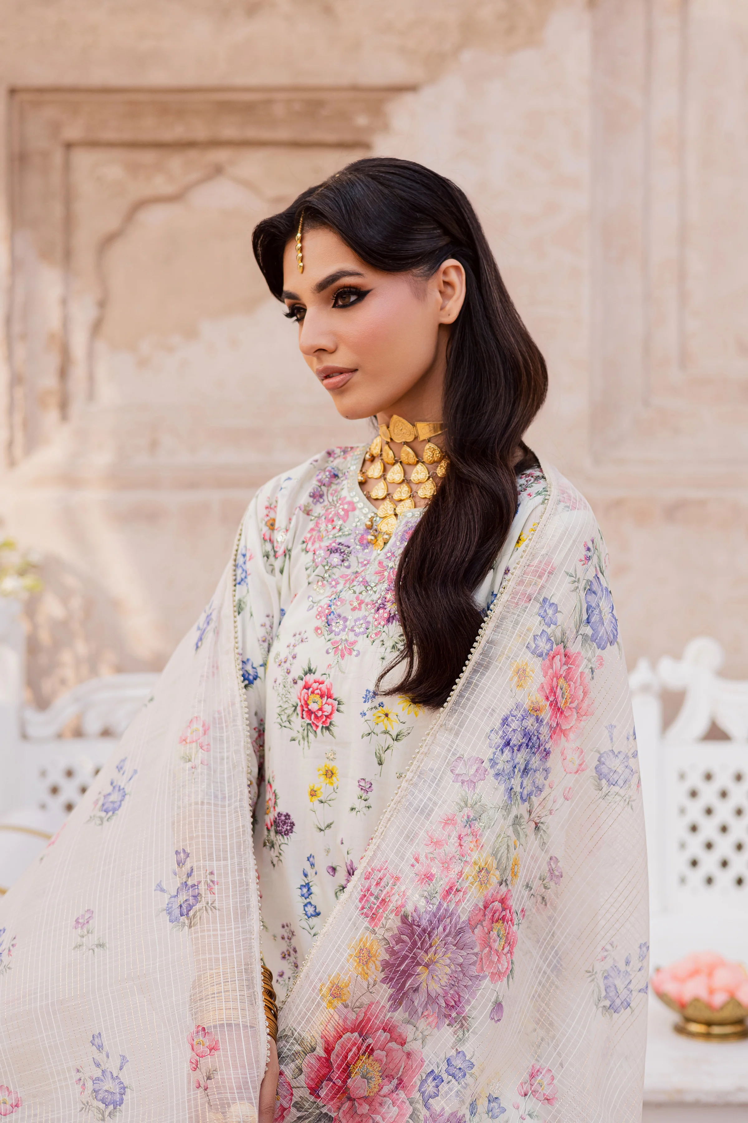 Qissa 3Pc - Festive Eid Prints - Image 5