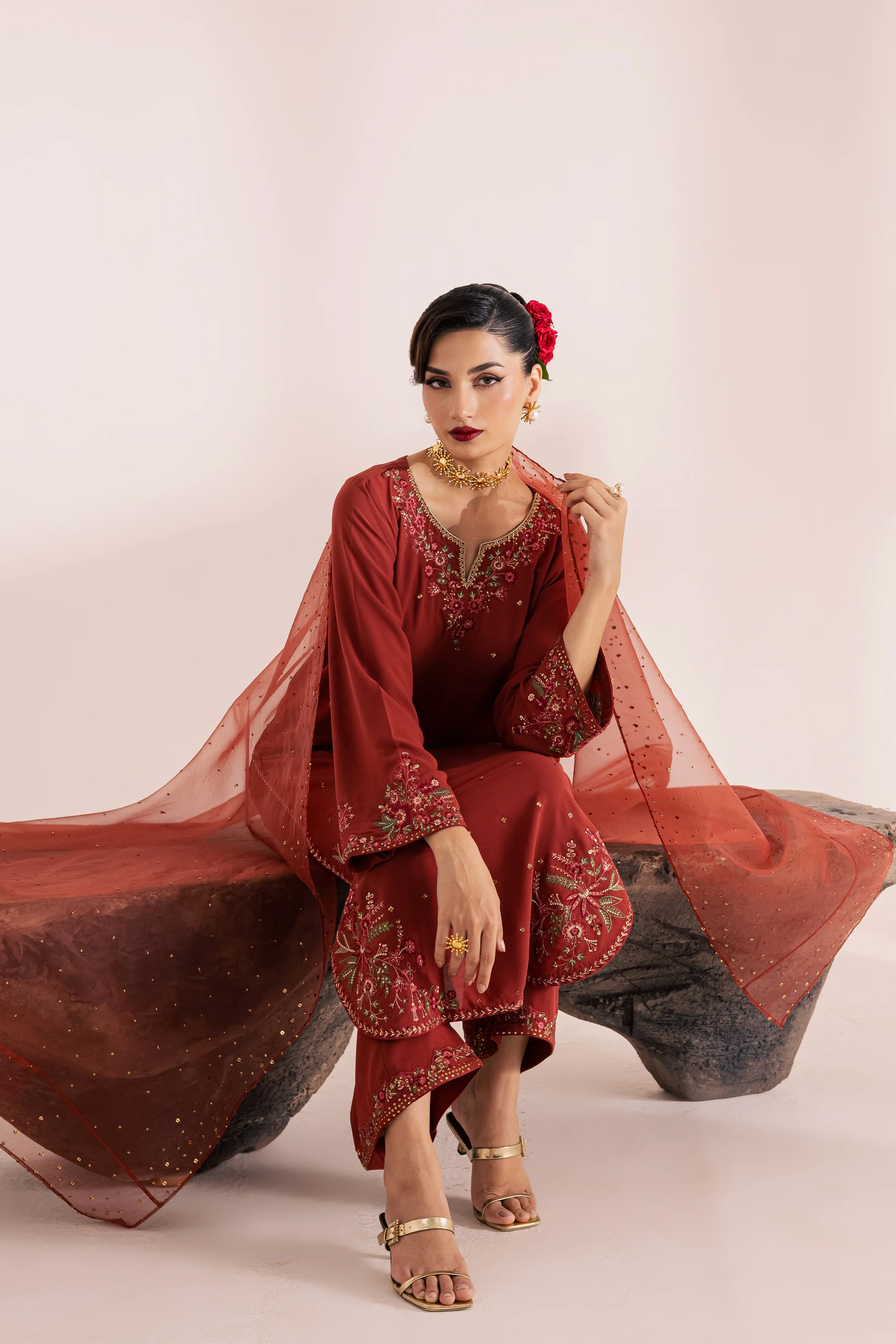 Raha 3Pc - Festive Luxe Pret - Image 4
