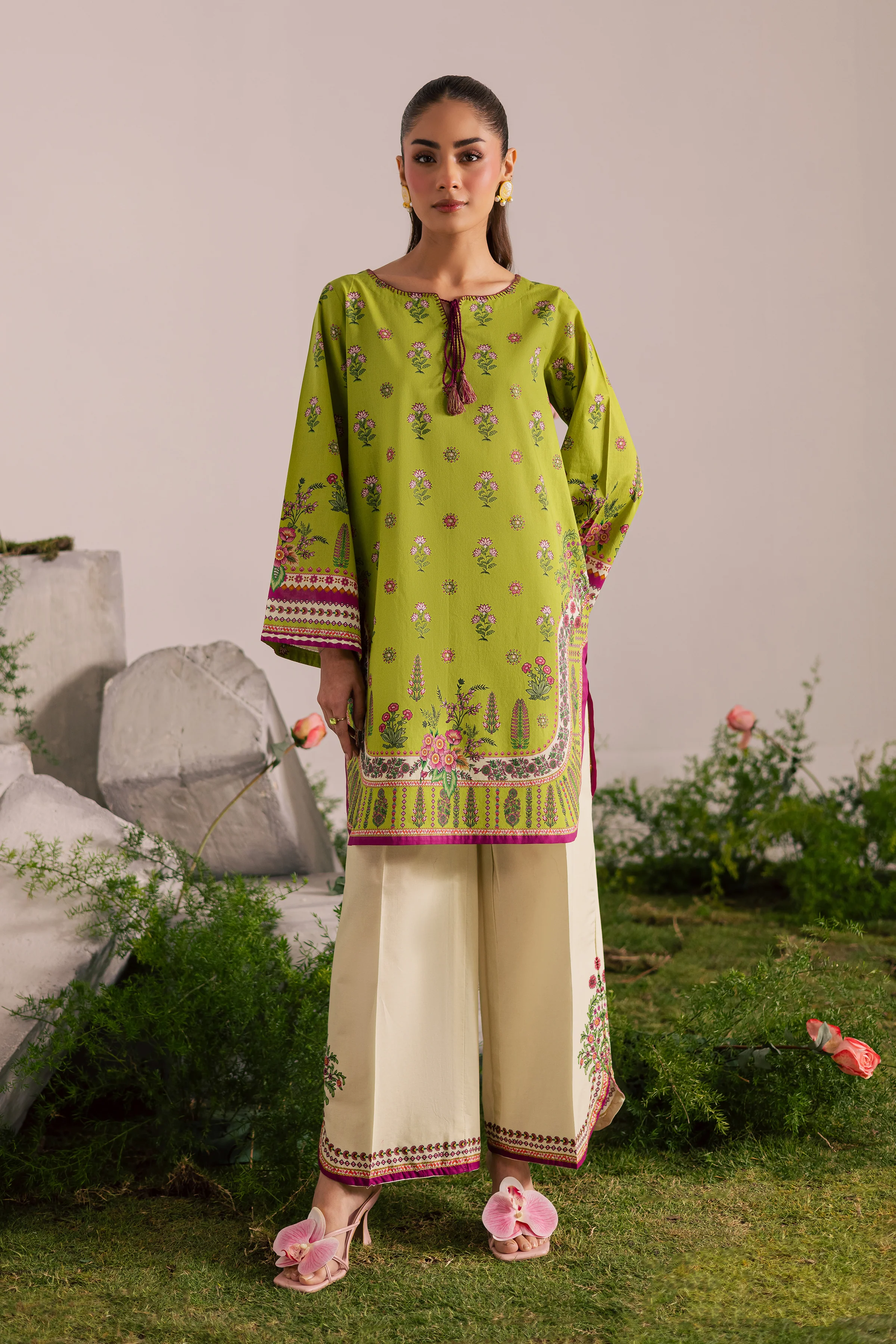 Roomi 2Pc - Printed Lawn Dress - Image 5