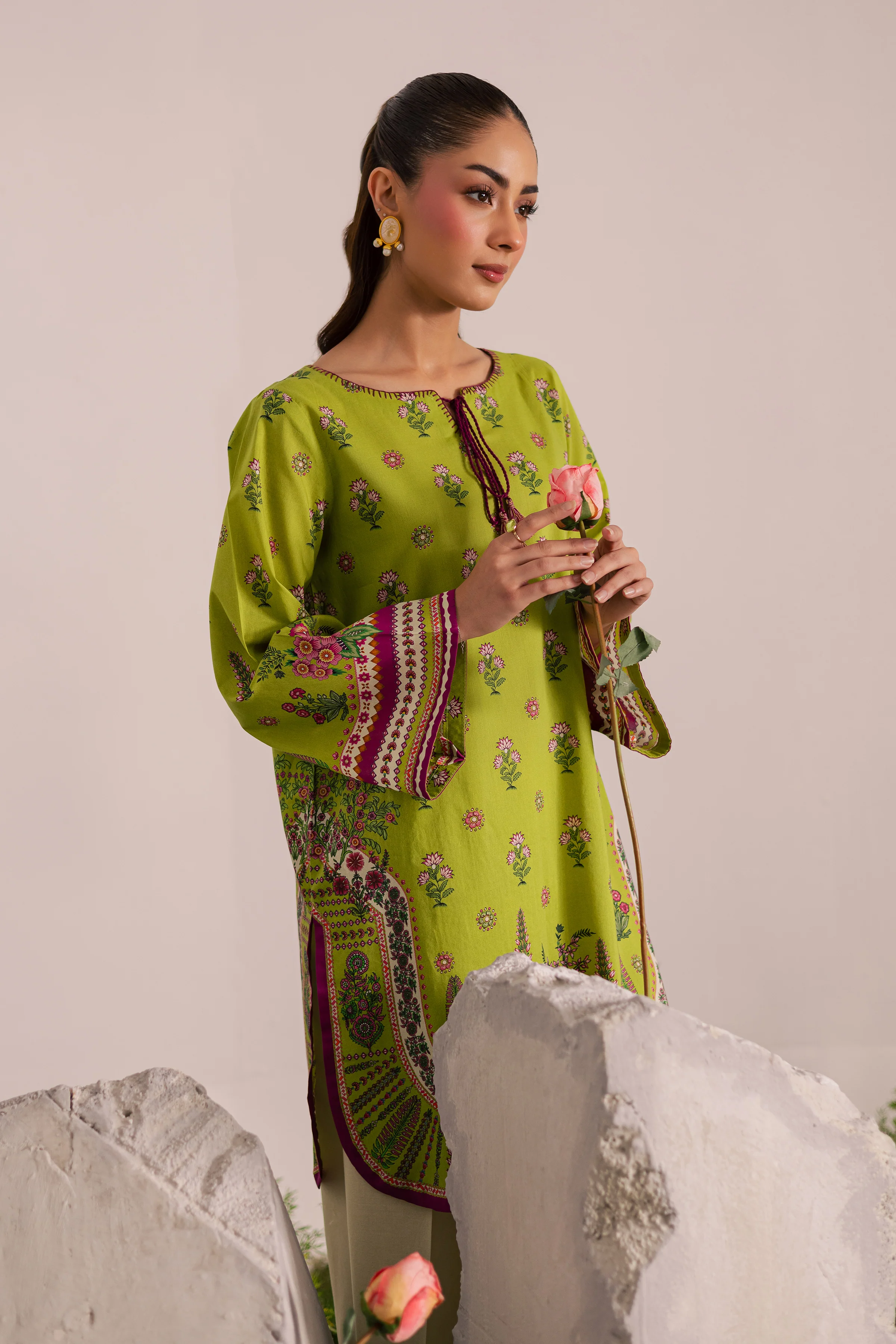 Roomi 2Pc - Printed Lawn Dress - Image 6