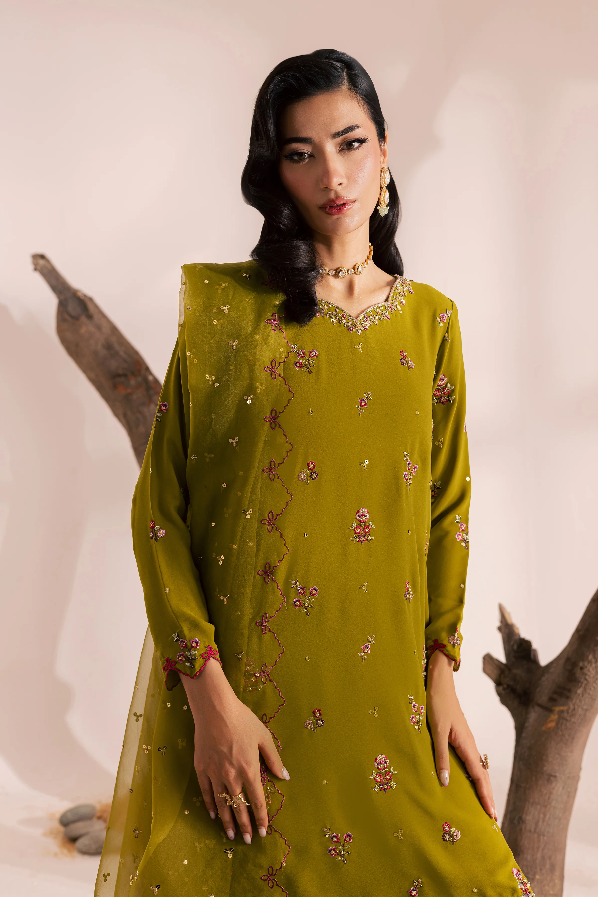 Safiya 3Pc - Festive Luxe Pret - Image 3