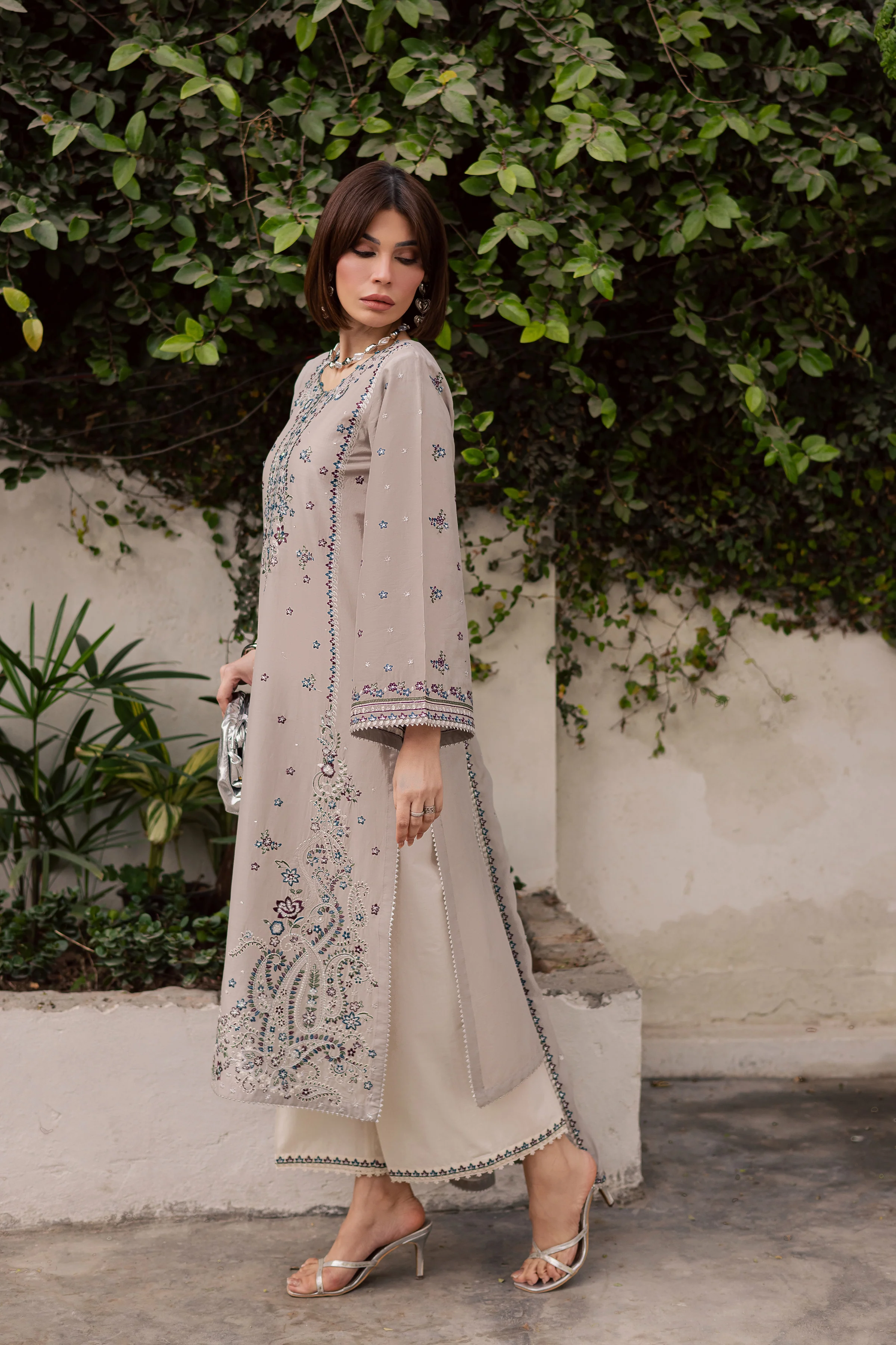 Silversun 3Pc - Festive Embroidered Lawn - Image 3