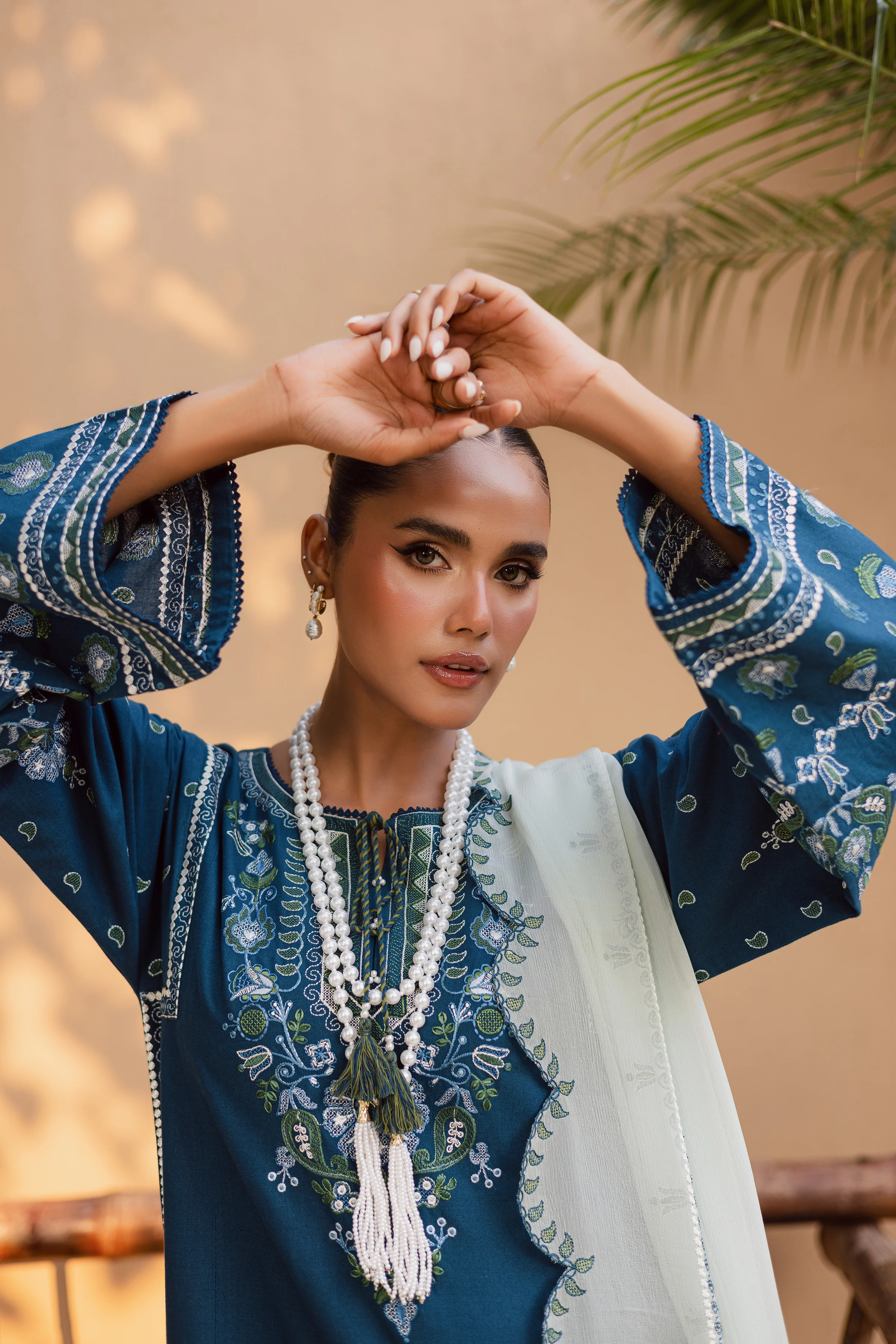 Stillwater Ridge 3Pc - Embroidered Khaddar Dress - Image 4