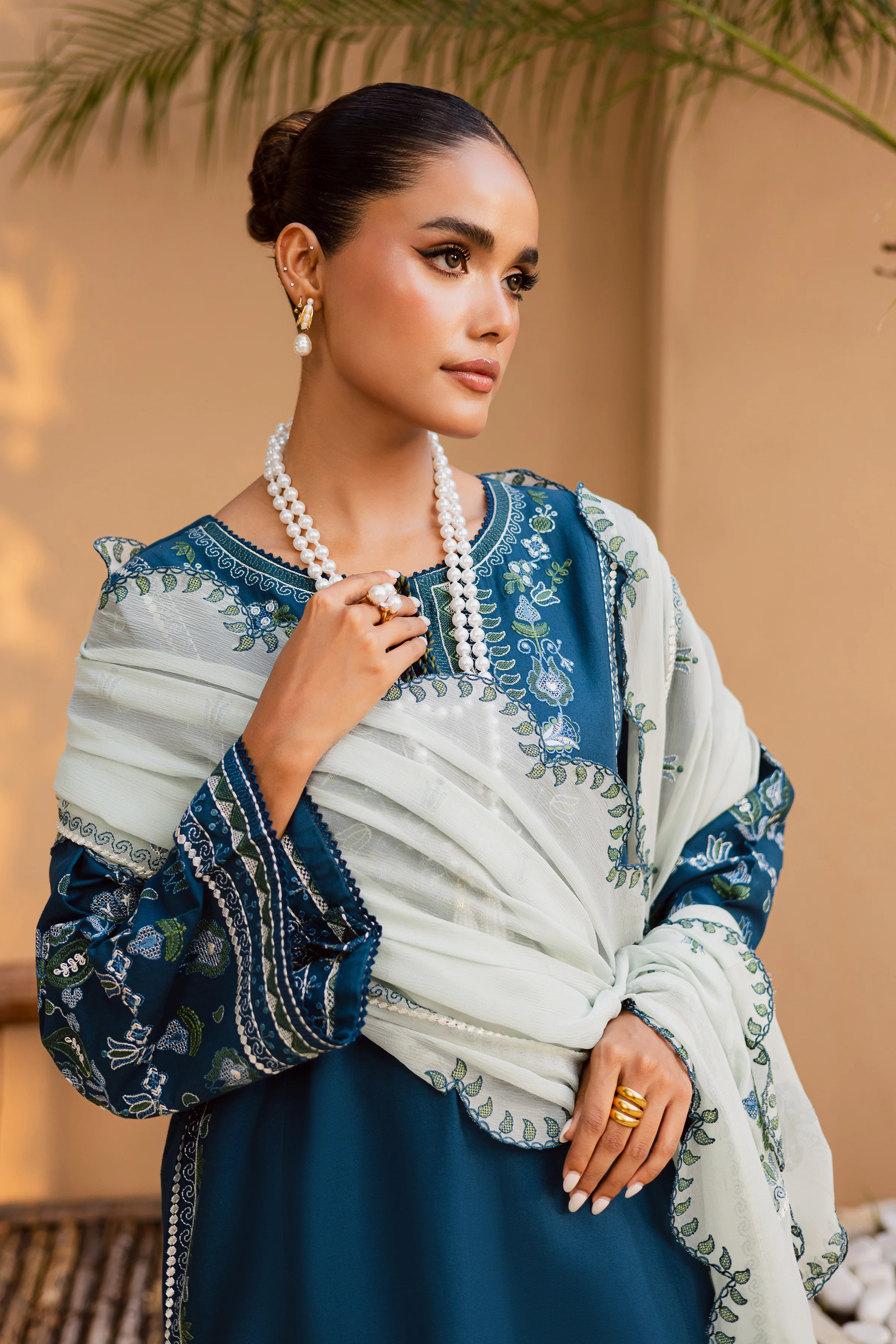 Stillwater Ridge 3Pc - Embroidered Khaddar Dress - Image 5