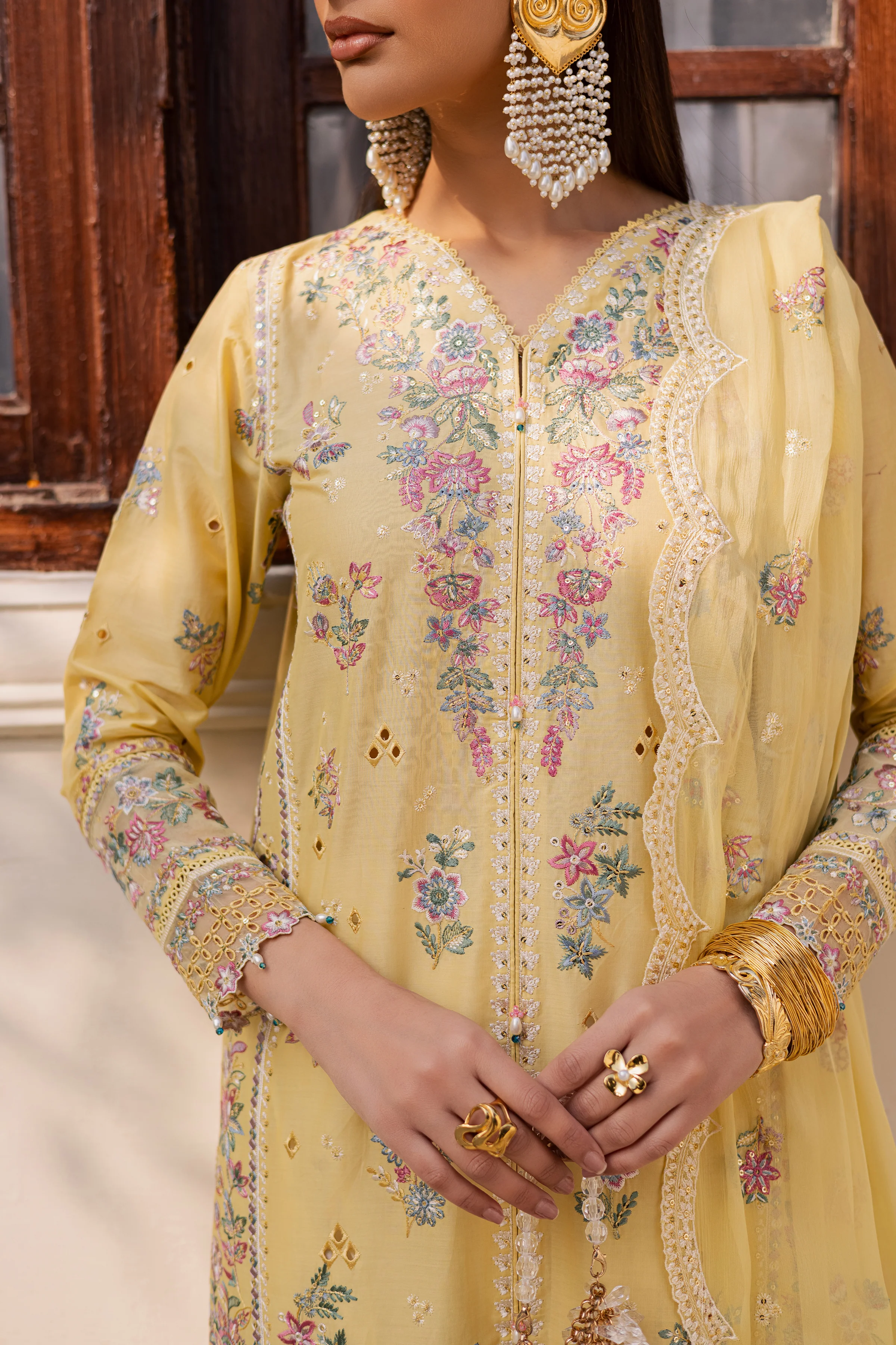 Sundip 3Pc - Festive Embroidered Lawn - Image 8