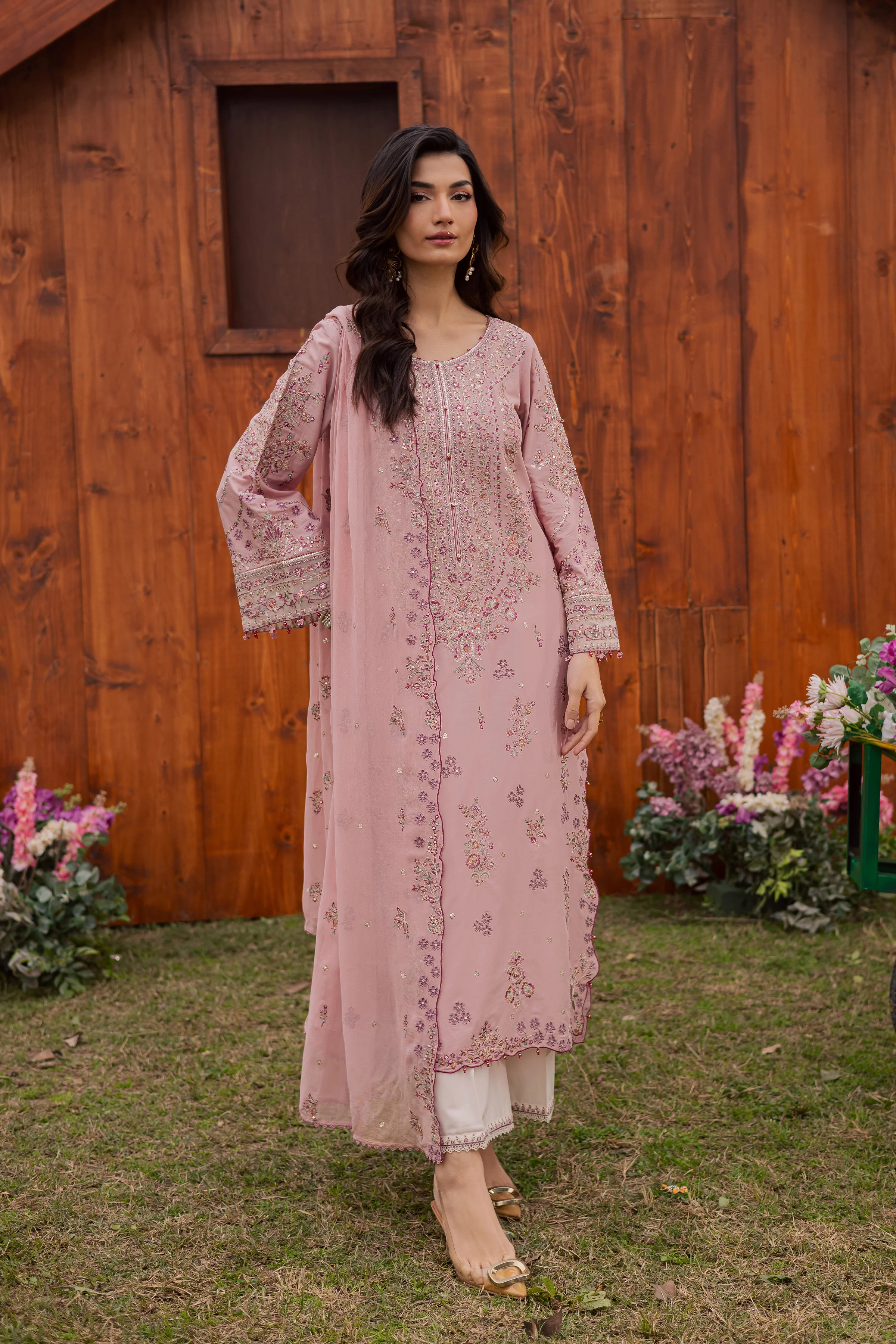 Toska 3Pc - Festive Embroidered Lawn - Image 6