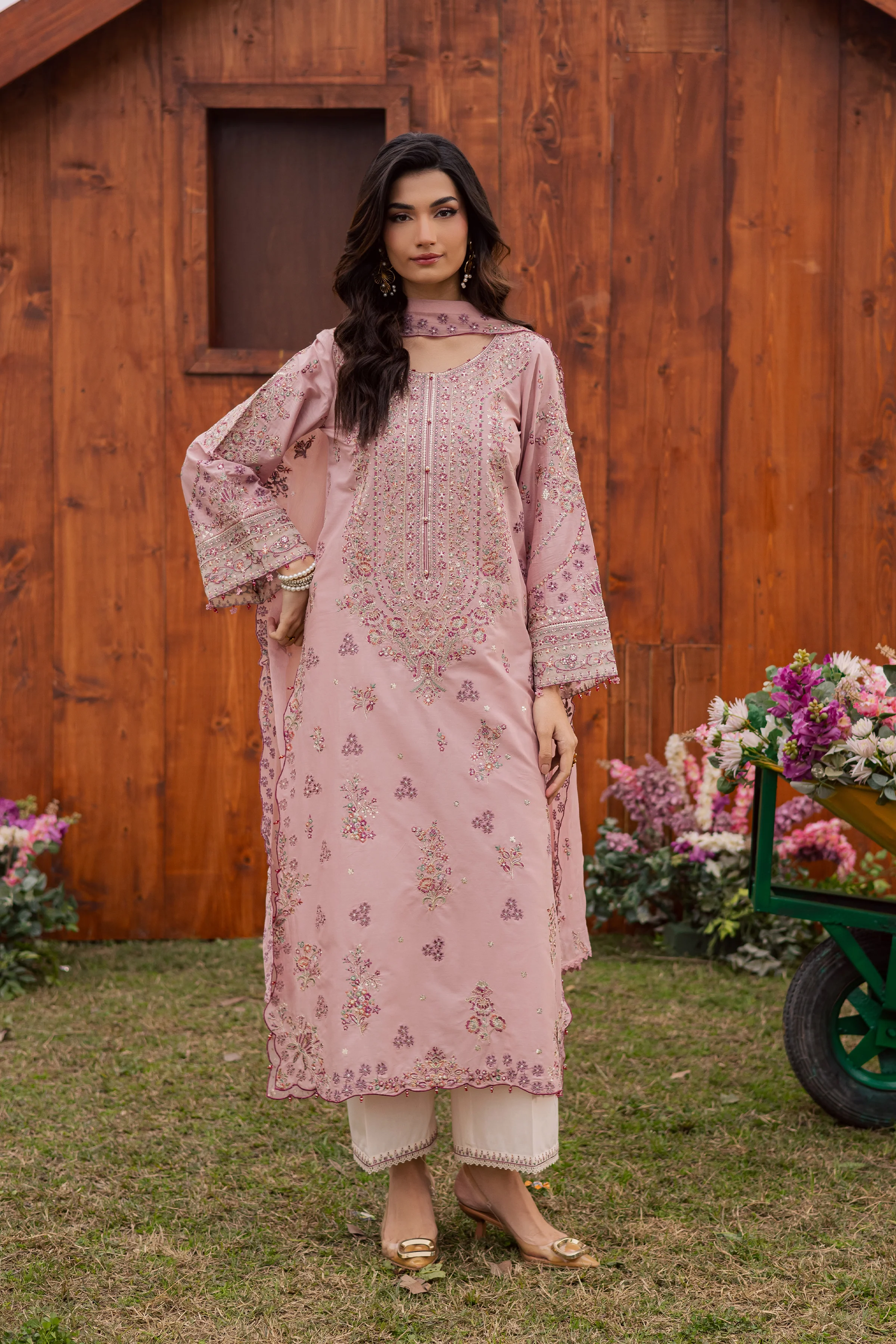 Toska 3Pc - Festive Embroidered Lawn - Image 7