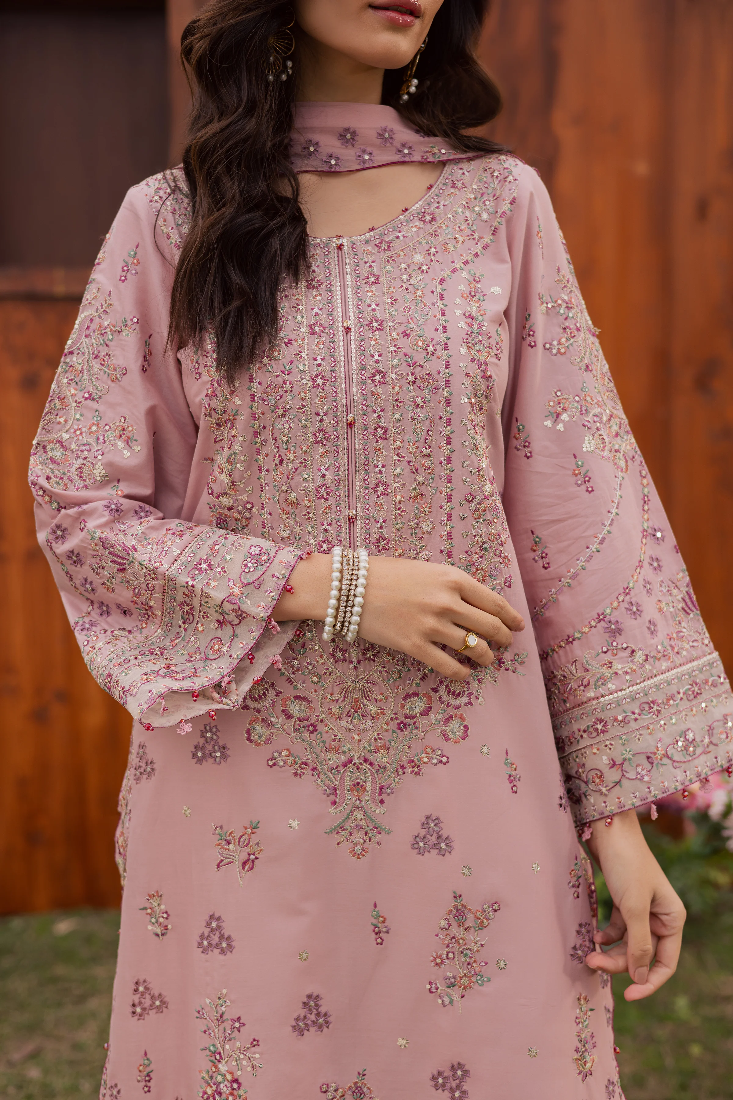 Toska 3Pc - Festive Embroidered Lawn - Image 8