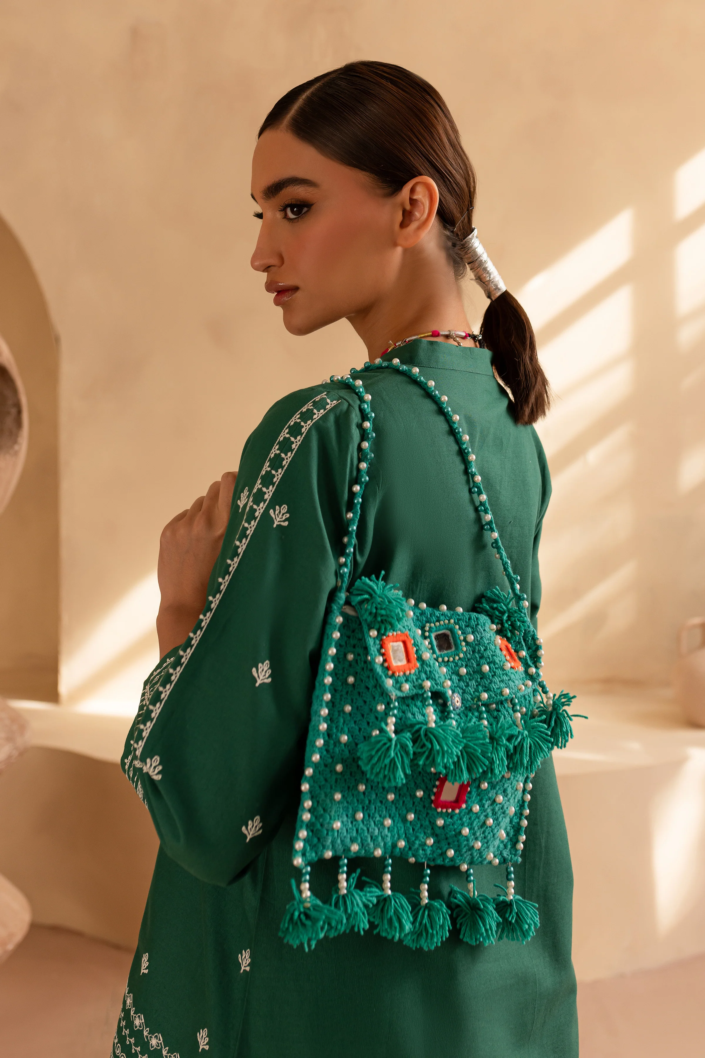 Vengert 2Pc - Embroidered Khaddar Dress - Image 7